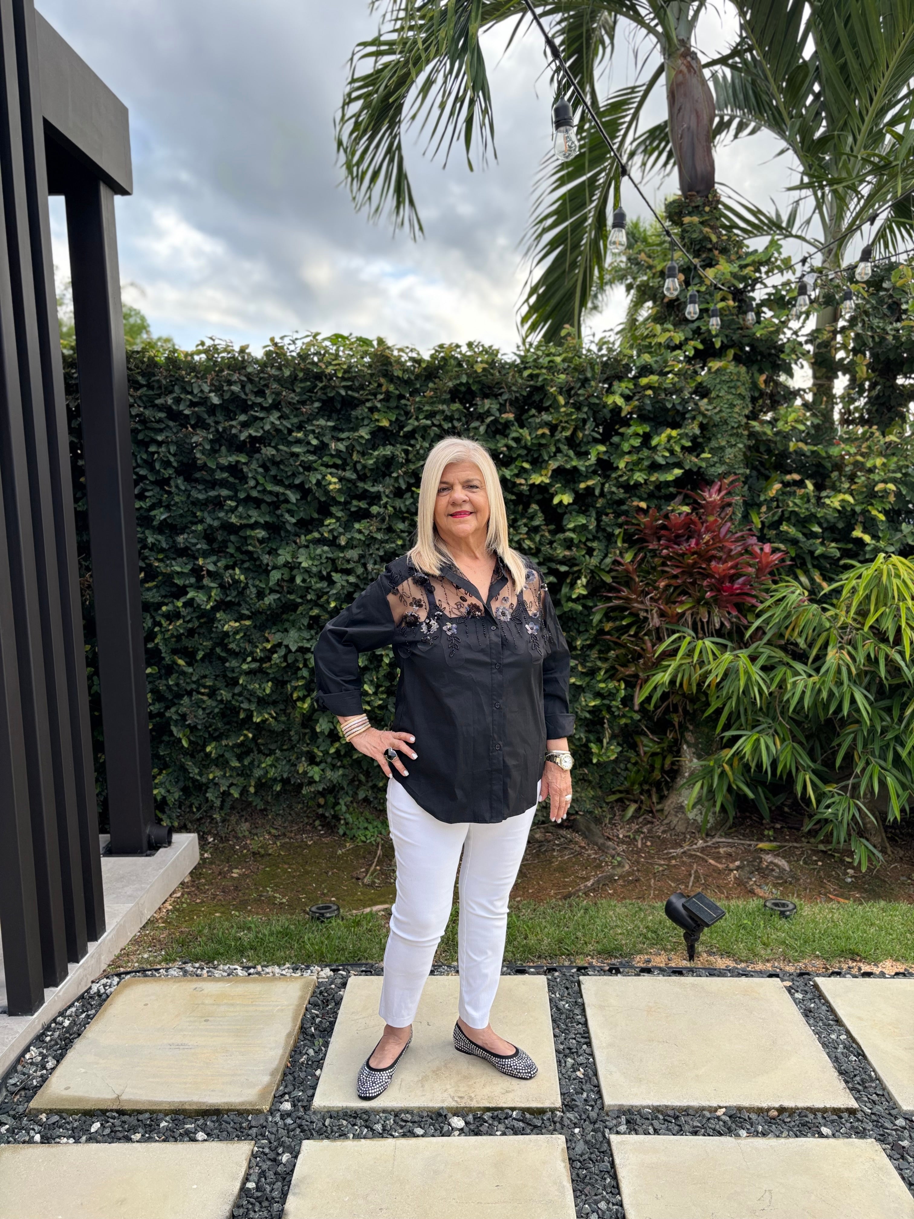 Nereida Aplique Shirt-B