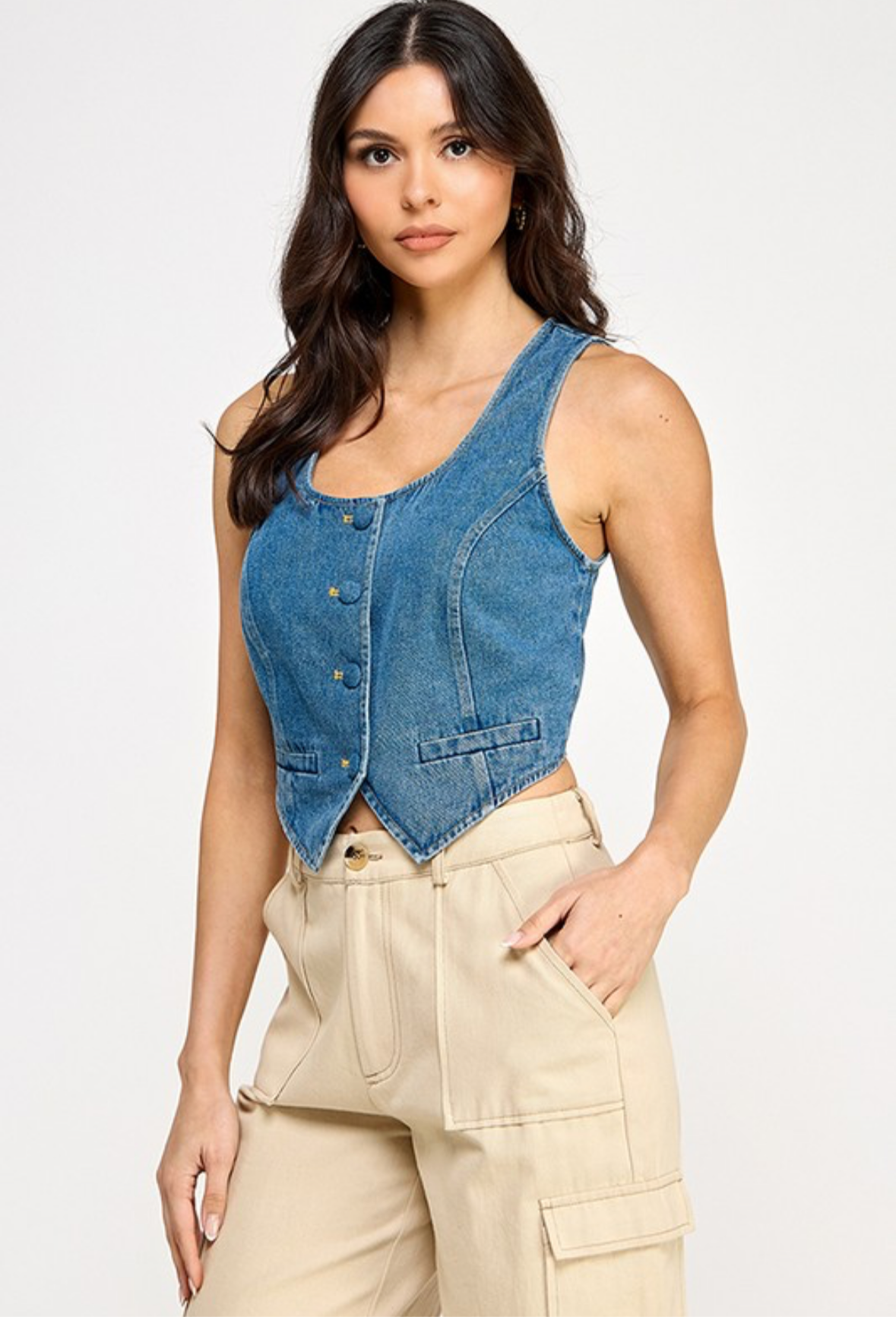 Sangie Denim Vest