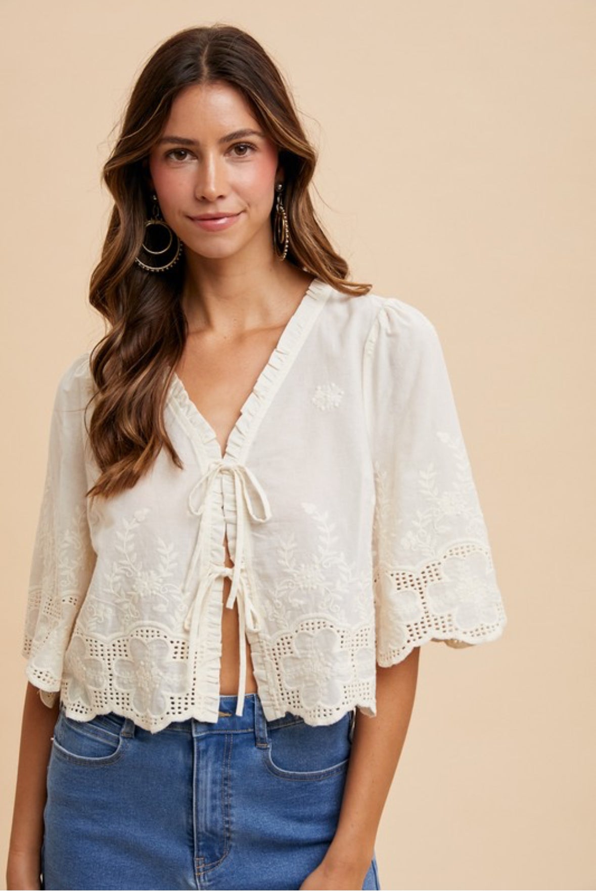 Annette Embroidery Blouse