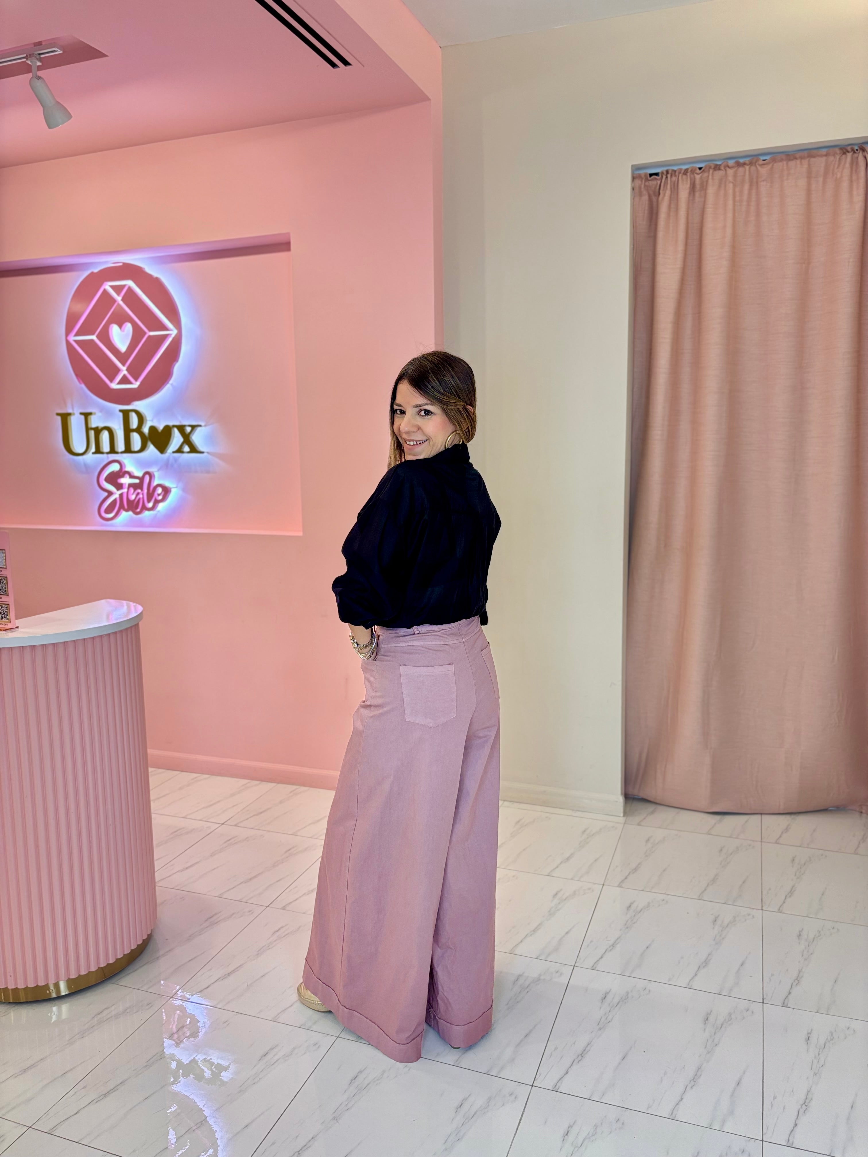 Melanie Palazzo Pants-Pink🩷