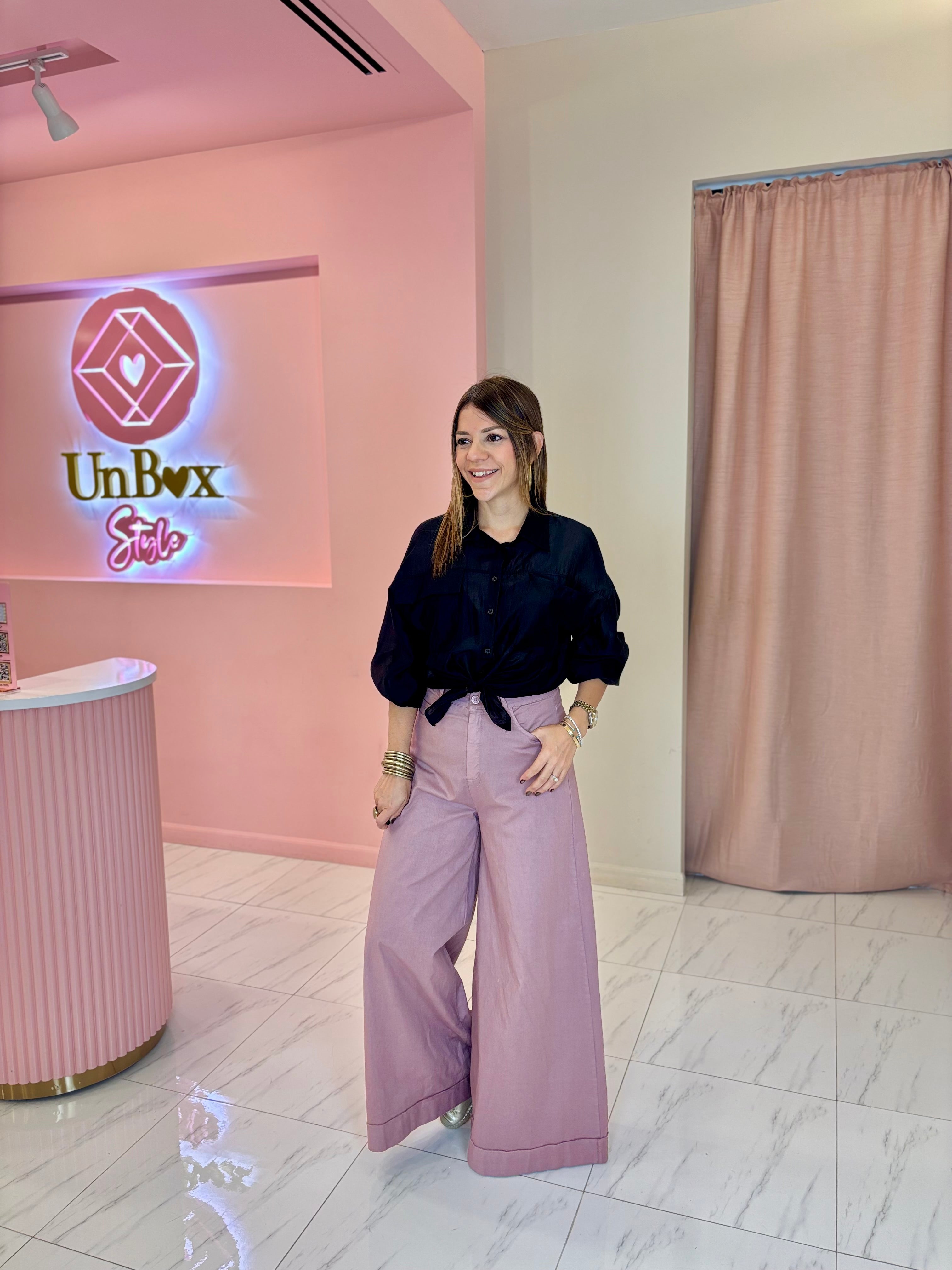 Melanie Palazzo Pants-Pink🩷