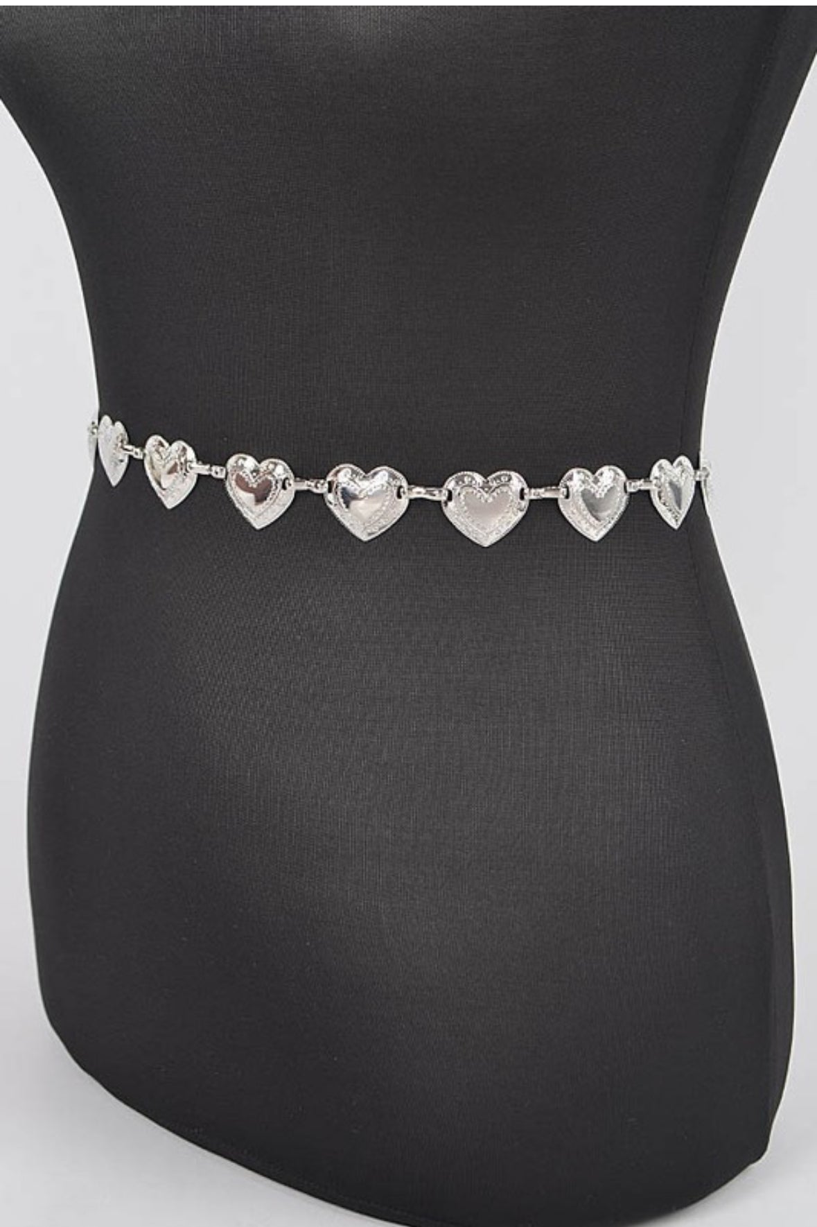 Metal Heart Chain Belt