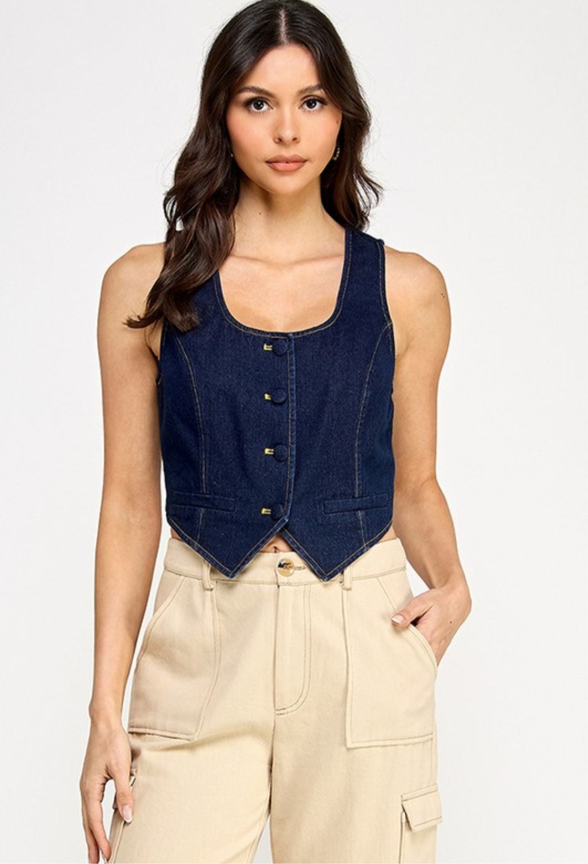 Sangie Denim Vest