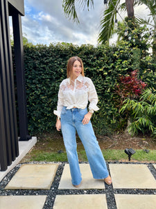 Nereida Aplique Blouse-W
