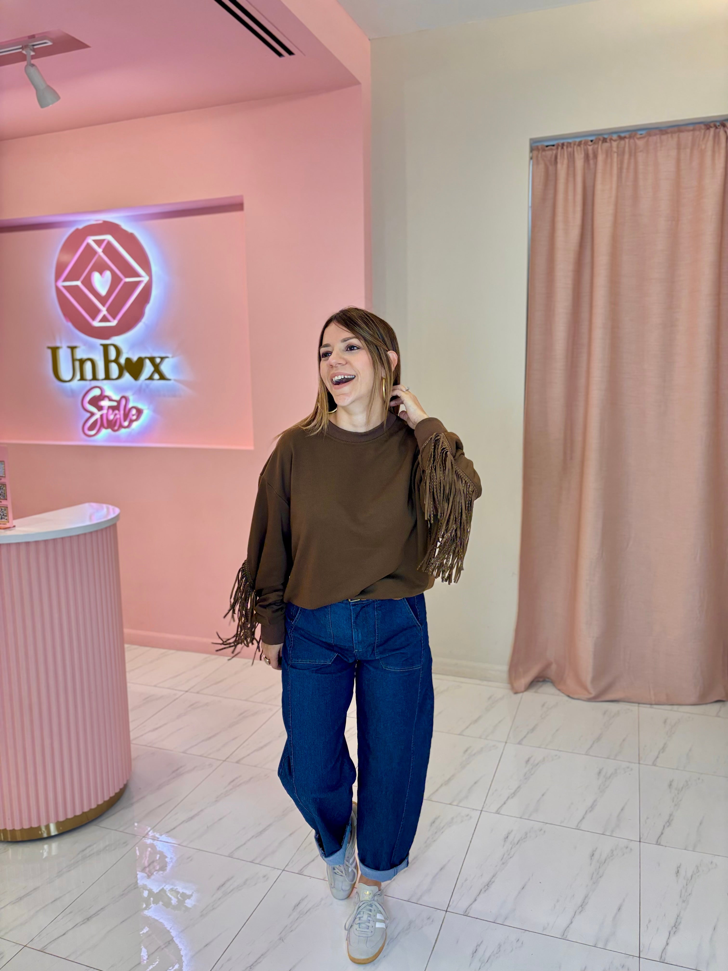 Begonia Fringe Sweater