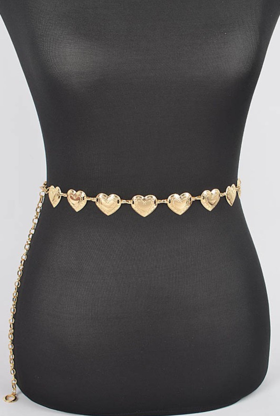 Metal Heart Chain Belt