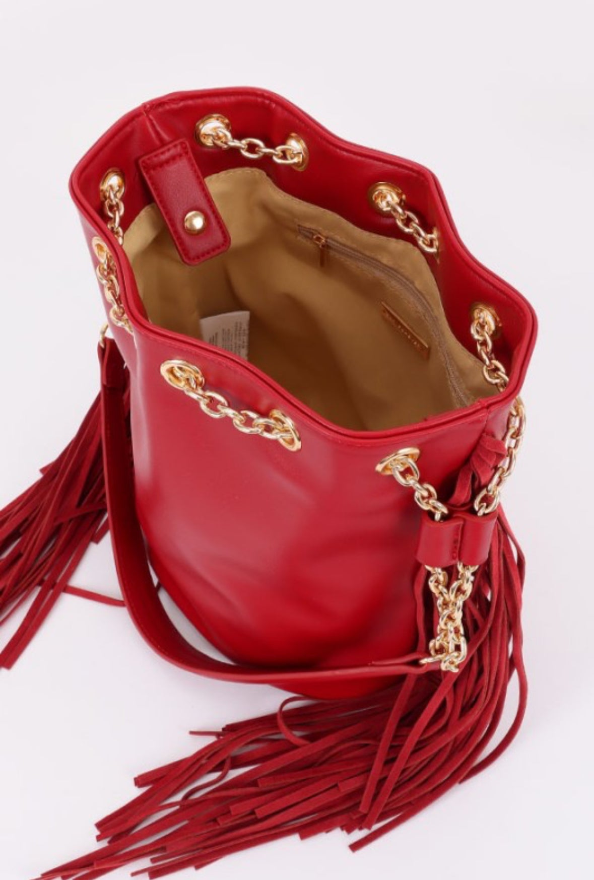 111-Fringe Bucket Bag