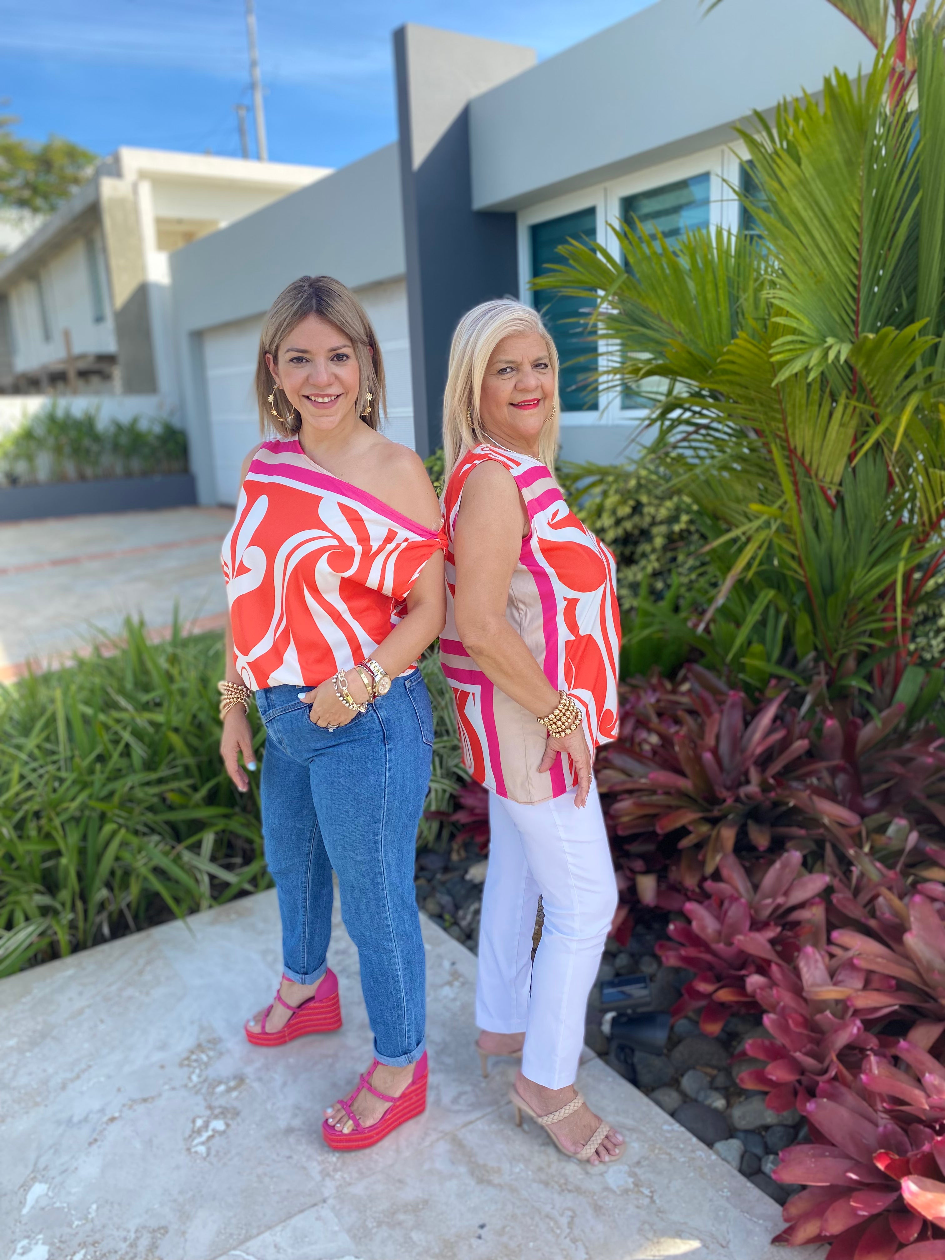 Sicilia Scarf Asymmetrical Top