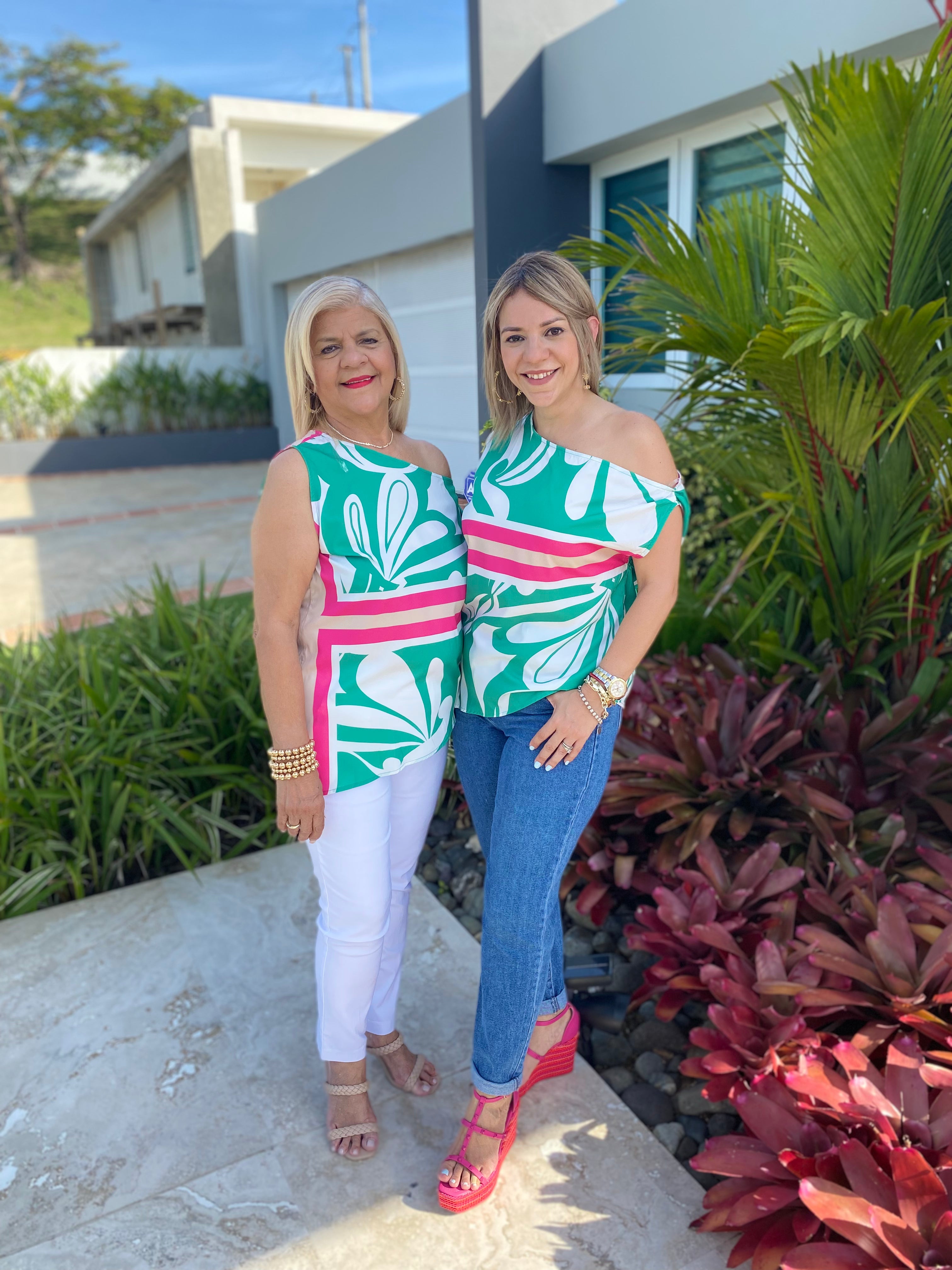 Sicilia Scarf Asymmetrical Top