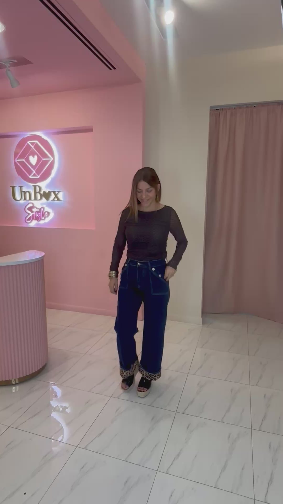 Irina Polka Mesh Top🤎